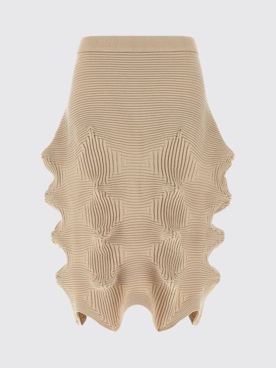 26SS 이세이 미야케 스커트 IM66KG783 48 Beige - ISSEY MIYAKE