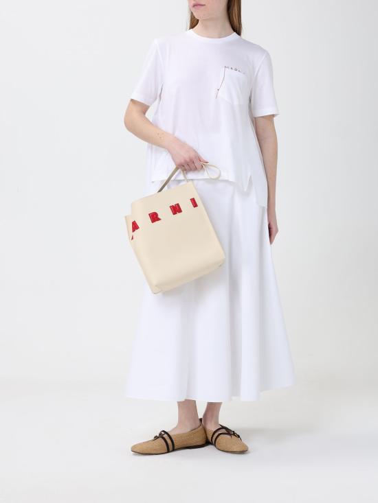 26SS 마르니 숄더백 SHMP0111U0P6483 ZO721 Ivory - MARNI