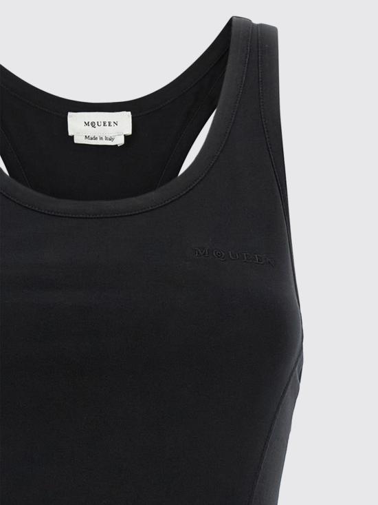 26SS 알렉산더 맥퀸 롱 원피스 863591QLAEZ 1000 Black - ALEXANDER MCQUEEN