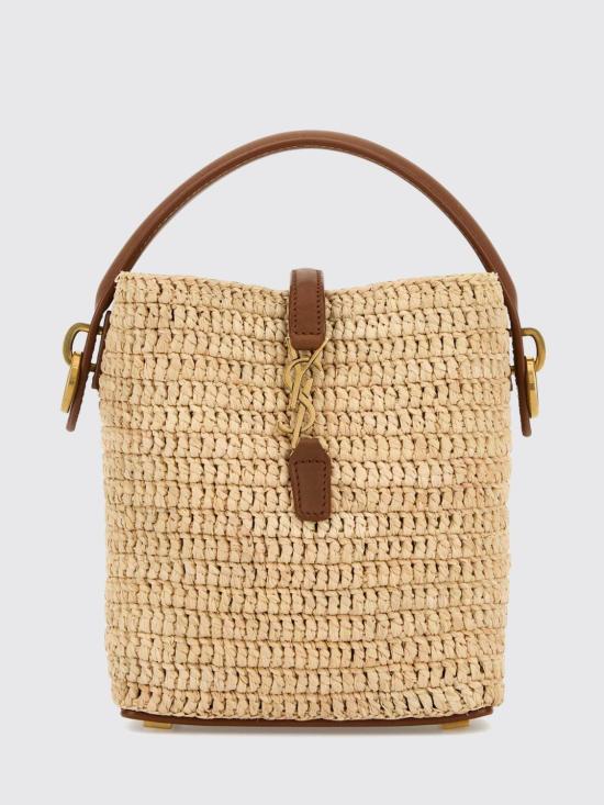 26SS 생로랑 르 37 미니 라피아 버킷백 765870GAAFC 2080 Natural