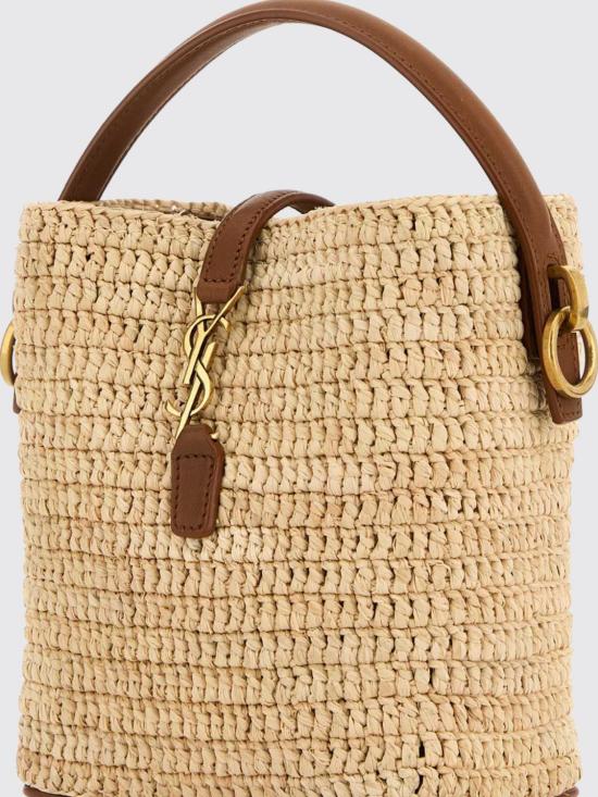 26SS 생로랑 르 37 미니 라피아 버킷백 765870GAAFC 2080 Natural - SAINT LAURENT
