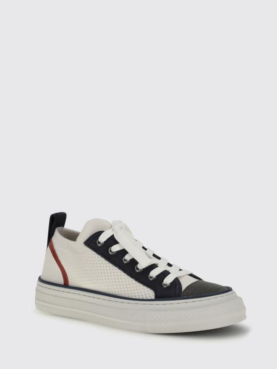 26SS 브루넬로 쿠치넬리 스니커즈 MZ35G3223 C2832 White - BRUNELLO CUCINELLI