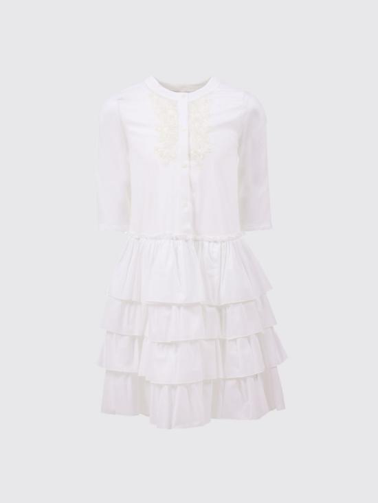 26SS [키즈] 에르마노 설비노 원피스 Z1G9087168 0099 White