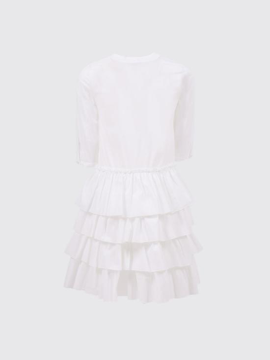 26SS [키즈] 에르마노 설비노 원피스 Z1G9087168 0099 White - ERMANNO SCERVINO