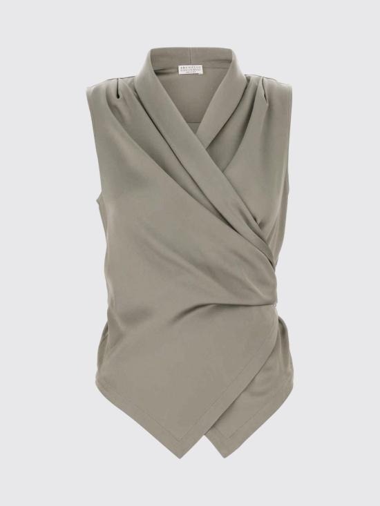 26SS 브루넬로 쿠치넬리 베스트 MB179EG906 C9125 Pearl - BRUNELLO CUCINELLI