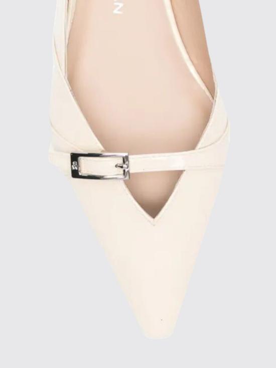 26SS 스튜어트 와이츠먼 플랫 슈즈 SM975 LINEN White - STUART WEITZMAN