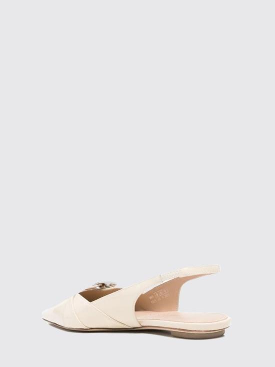 26SS 스튜어트 와이츠먼 플랫 슈즈 SM975 LINEN White - STUART WEITZMAN