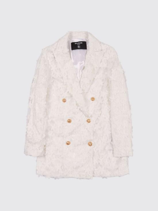 26SS [키즈] 발망 캐주얼 자켓 BY2A74U0263 100 White