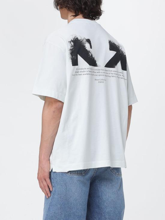 26SS 오프화이트 반팔 티셔츠 44MAA120S26J008 332 White 1 - OFF WHITE