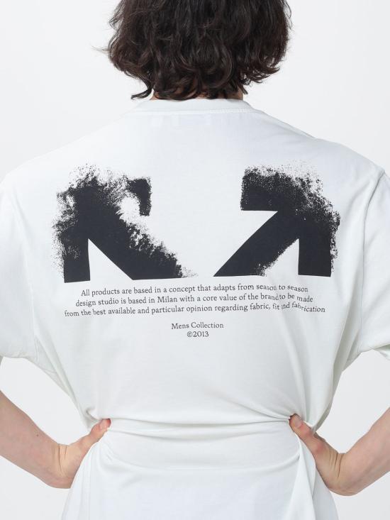 26SS 오프화이트 반팔 티셔츠 44MAA120S26J008 332 White 1 - OFF WHITE