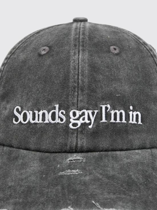 26SS 까르네 볼렌떼 모자 CAP0106 OFF BLACK Grey - CARNE BOLLENTE