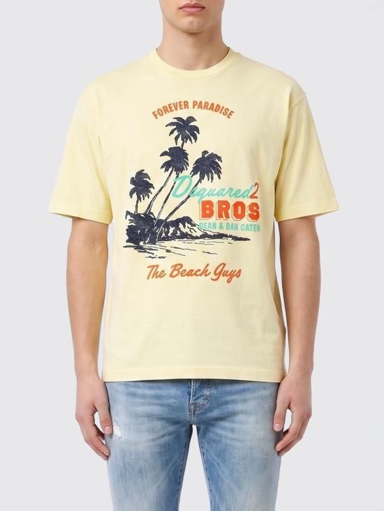 26SS 디스퀘어드2 반팔 티셔츠 S74GD1547D20106 171 Yellow