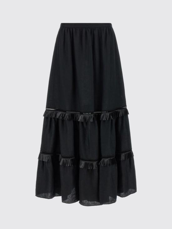 26SS 키톤 스커트 D61215H096900 3001 Black - KITON