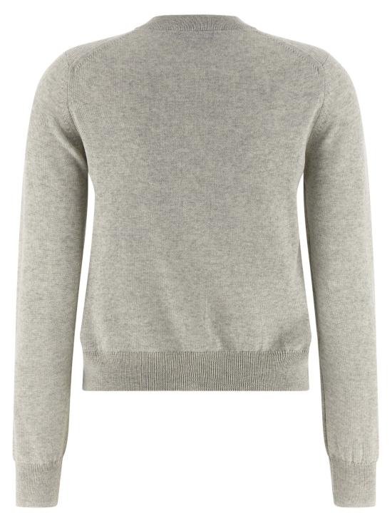  메종키츠네 가디건 메종 키츠네 베이비 폭스 엑스트라파인 울  그레이 - MAISON KITSUNE