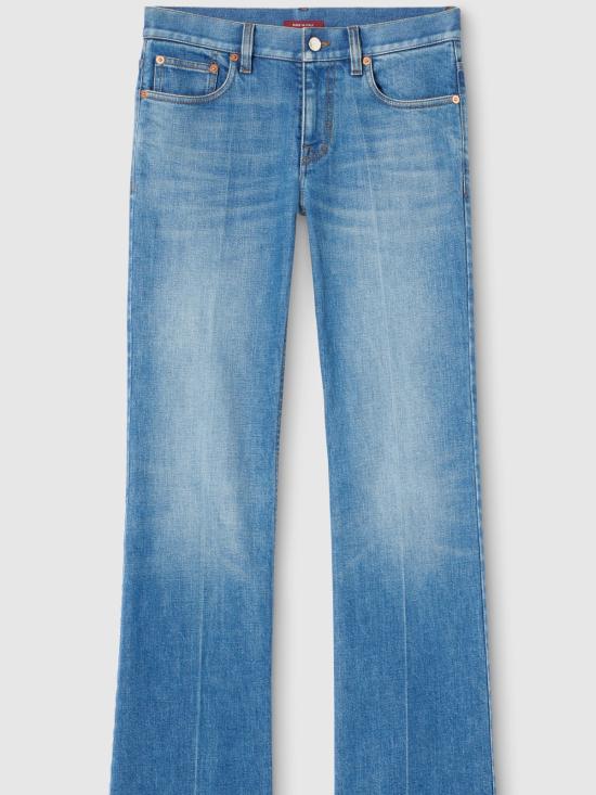  구찌 데님 팬츠 플레어 팬츠 진 블루 - GUCCI