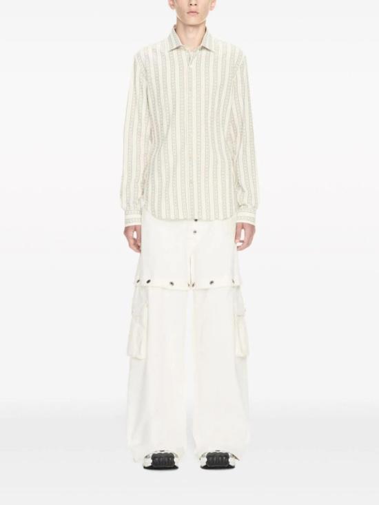  오프화이트 팬츠 90slogo 버트 슈퍼 배기 진 - OFF WHITE