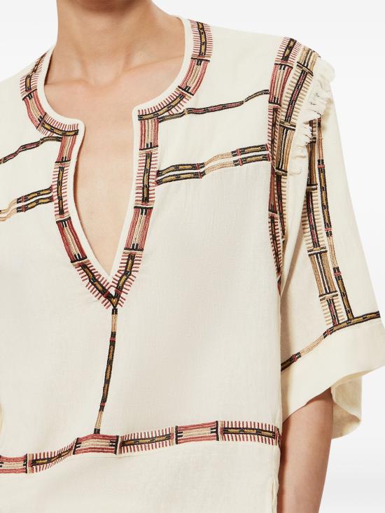 26SS 이자벨마랑 반팔 티셔츠 HT0907FAD2J22I 23EC ECRU - ISABEL MARANT