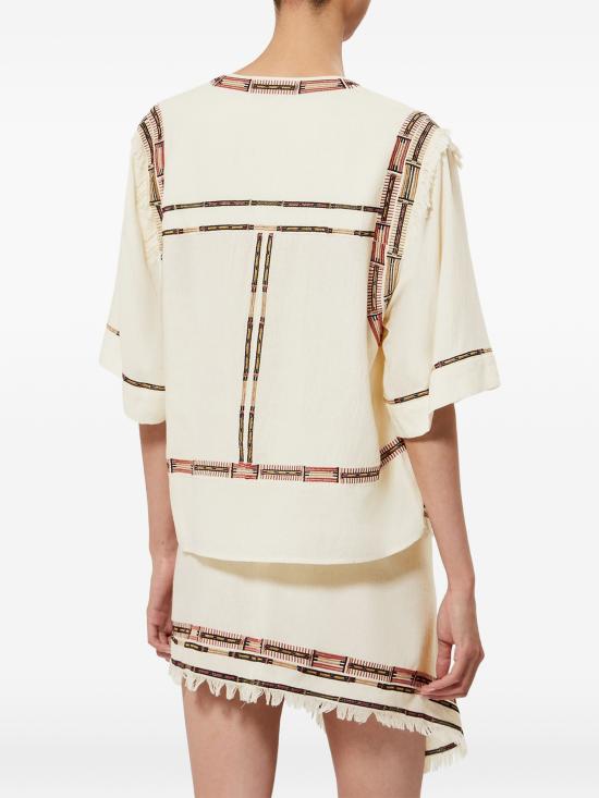 26SS 이자벨마랑 반팔 티셔츠 HT0907FAD2J22I 23EC ECRU - ISABEL MARANT