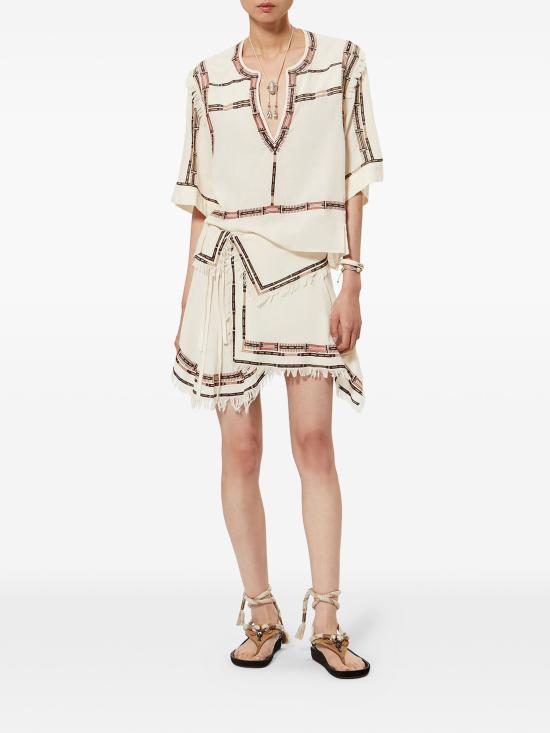 26SS 이자벨마랑 스커트 JU0519FAD2J22I 23EC ECRU - ISABEL MARANT