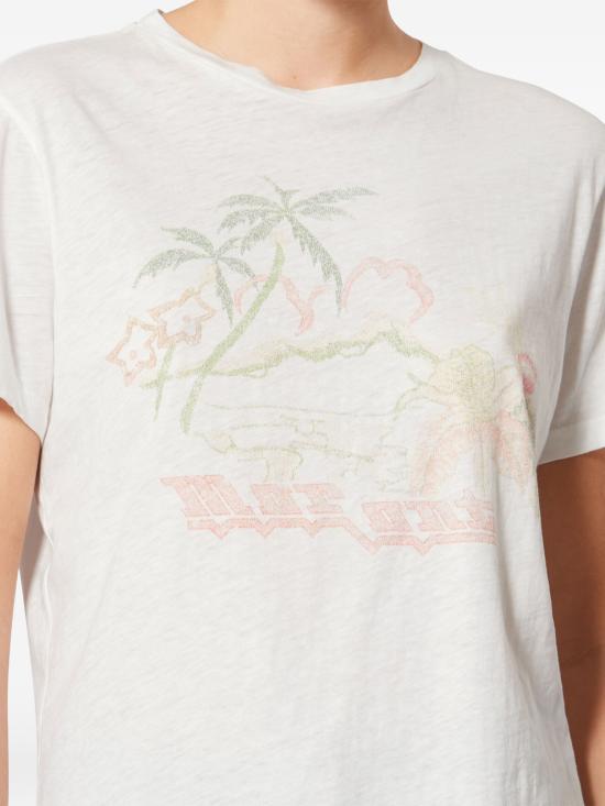 26SS 이자벨마랑 반팔 티셔츠 TS0001FAD1N07E ECOR ECRU ORANGE - ISABEL MARANT