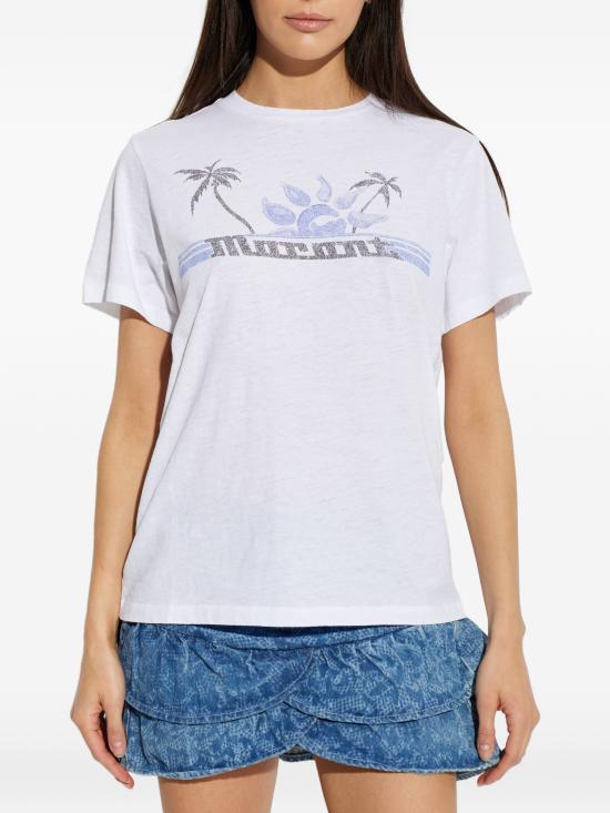 26SS 이자벨마랑 반팔 티셔츠 TS0001FAD1N07E WHBU WHITE BLUE - ISABEL MARANT