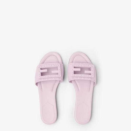 26SS 펜디 바게트 시에나 레더 슬라이드 8R8136AQY2F0U6M PINK - FENDI