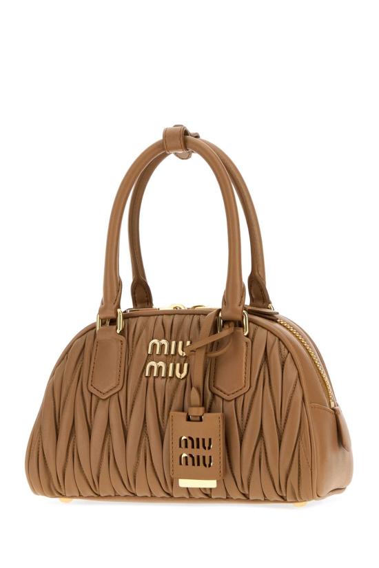 26SS 미우미우 토트백 5BB191VOLOAN88 F098L CAMEL - MIU MIU