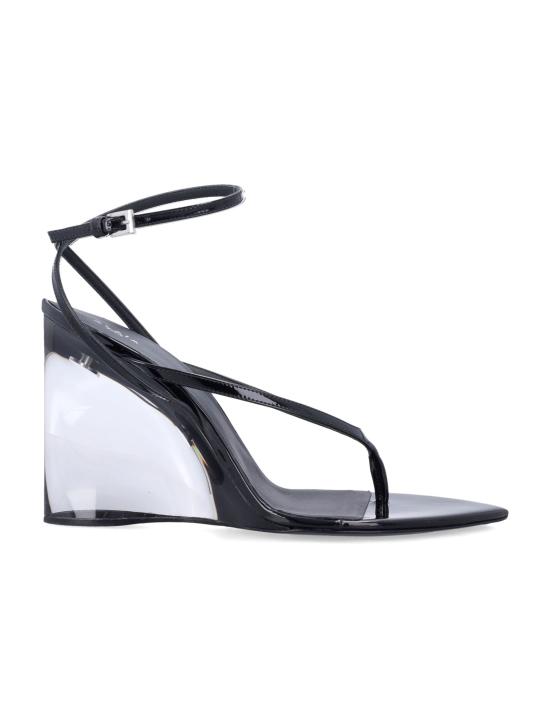 26SS 알라이아 샌들 AA3S3007I037 999 BLACK