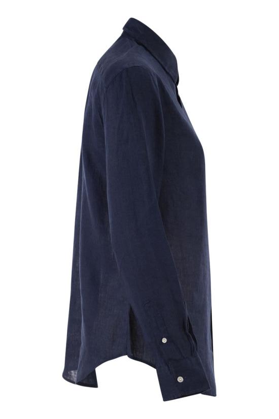 26SS 폴로 랄프로렌 포니 자수 리넨 셔츠 (211970730009) 211970730 519 TIDAL BLUE - POLO RALPH LAUREN