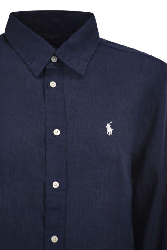 26SS 폴로 랄프로렌 포니 자수 리넨 셔츠 (211970730009) 211970730 519 TIDAL BLUE - POLO RALPH LAUREN