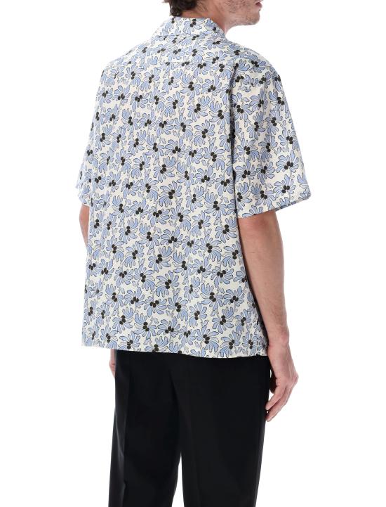 26SS 프라다 반팔 셔츠 UCS41419GU F0EL0 IVORY LIGHT BLUE - PRADA
