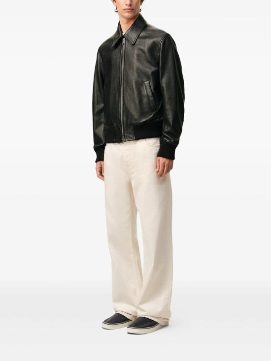 26SS 아미 가죽 자켓 HJK850LH0044 001 BLACK - AMI