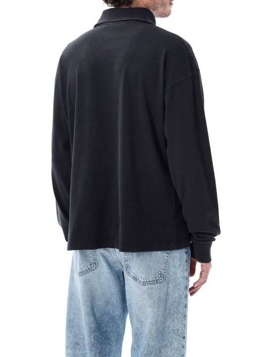 26SS 아크네 스튜디오 집업 로고 스웨트셔츠 BI0220 900 BLACK - ACNE STUDIOS