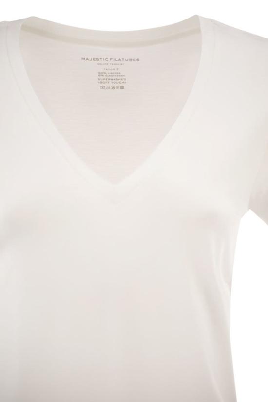 26SS 마제스틱필라쳐 반팔 티셔츠 E26M001FTS136 001 WHITE - MAJESTIC FILATURES