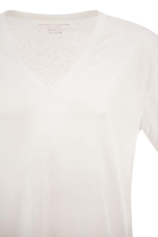 26SS 마제스틱필라쳐 반팔 티셔츠 E26M011FTS963 001 WHITE - MAJESTIC FILATURES