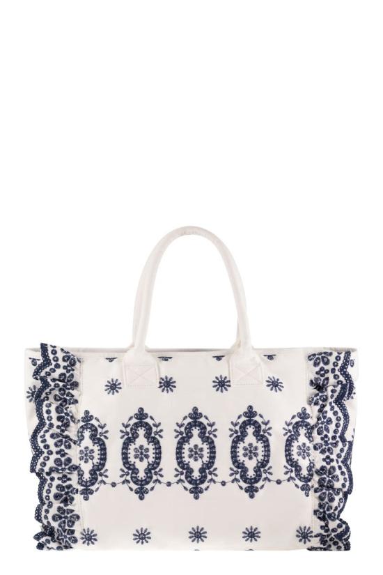 26SS 세인트바쓰 숄더백 VANI0029 02534L WHITE BLUE - MC2 SAINT BARTH