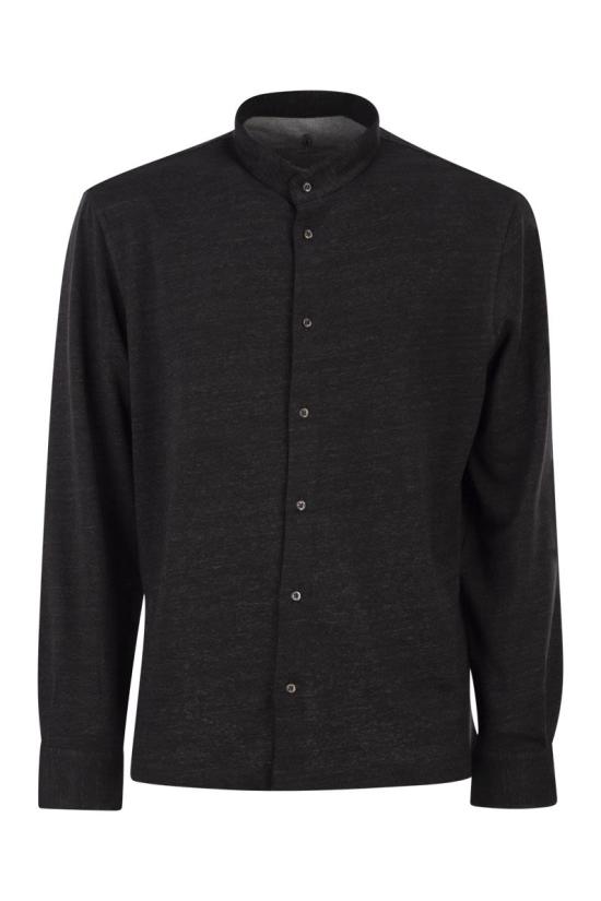26SS 브루넬로 쿠치넬리 긴팔 셔츠 MR8273920 C050 ANTHRACITE