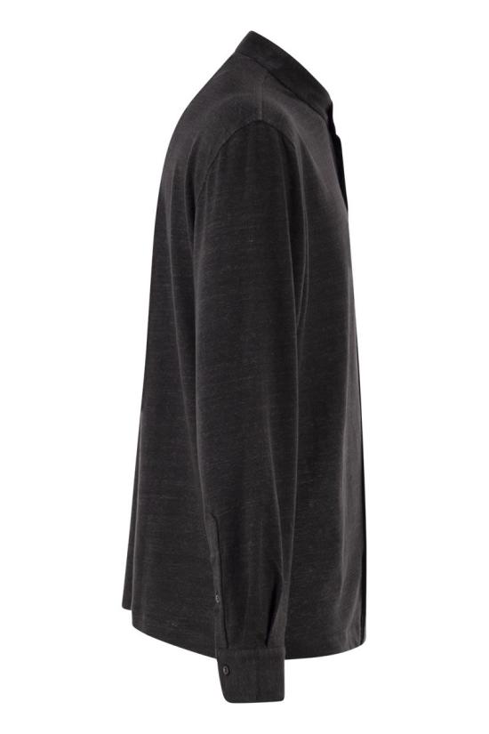 26SS 브루넬로 쿠치넬리 긴팔 셔츠 MR8273920 C050 ANTHRACITE - BRUNELLO CUCINELLI