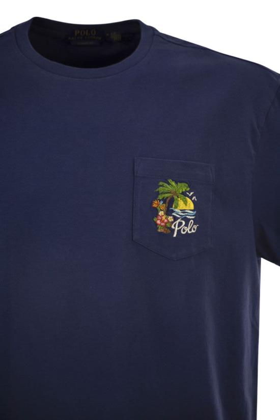 26SS 폴로 랄프로렌 반팔 티셔츠 710B14586 001 BLUE - POLO RALPH LAUREN