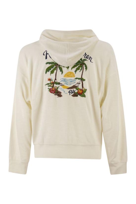 26SS 폴로 랄프로렌 후드 티셔츠 710B14590 001 WHITE - POLO RALPH LAUREN