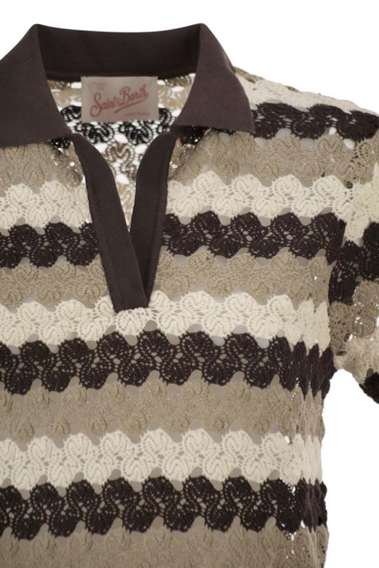 26SS 세인트바쓰 반팔 티셔츠 LAA0001 08955L BROWN - MC2 SAINT BARTH