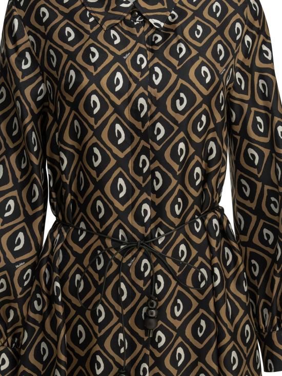 26SS 막스마라 미디 원피스 2611221122600MXMGIARA001 BLACK - MAX MARA