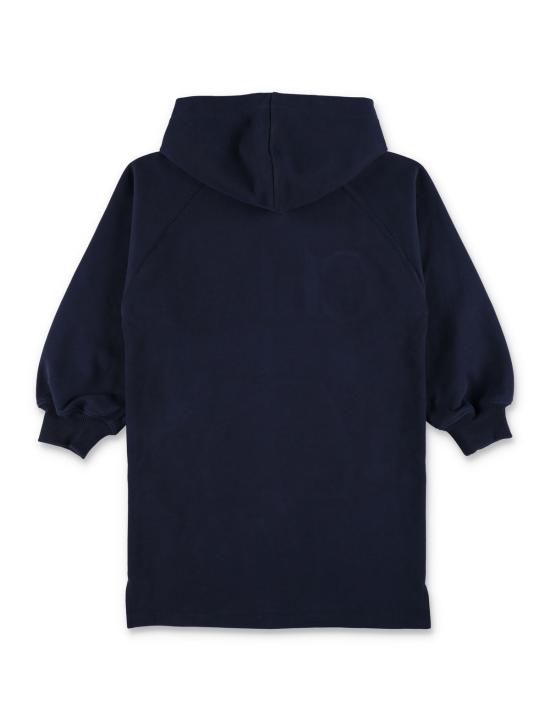  [키즈] 끌로에 원피스 로고 후드 드레스 (네이비 색상, 기모 면 소재) - CHLOE