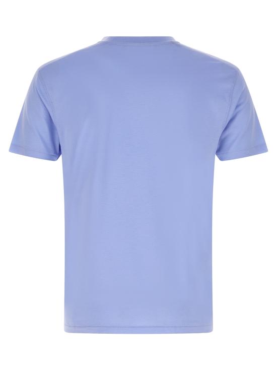  톰포드 탑 톰 포드 로고 자수 티셔츠 (연한 파란색) - TOMFORD