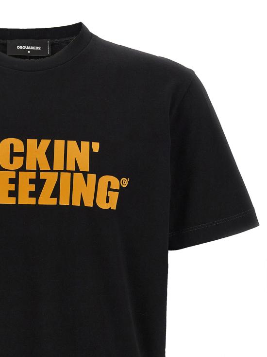  디스퀘어드2 탑 Dsquared2 쿨핏 티셔츠 블랙 - DSQUARED2