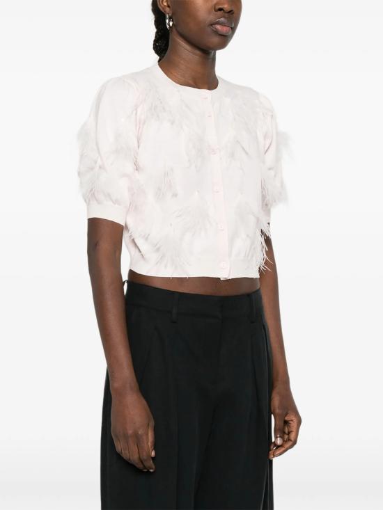  트윈셋 가디건 컴퍼니 WS 마글리아  누드 & 뉴트럴 컬러 - TWINSET