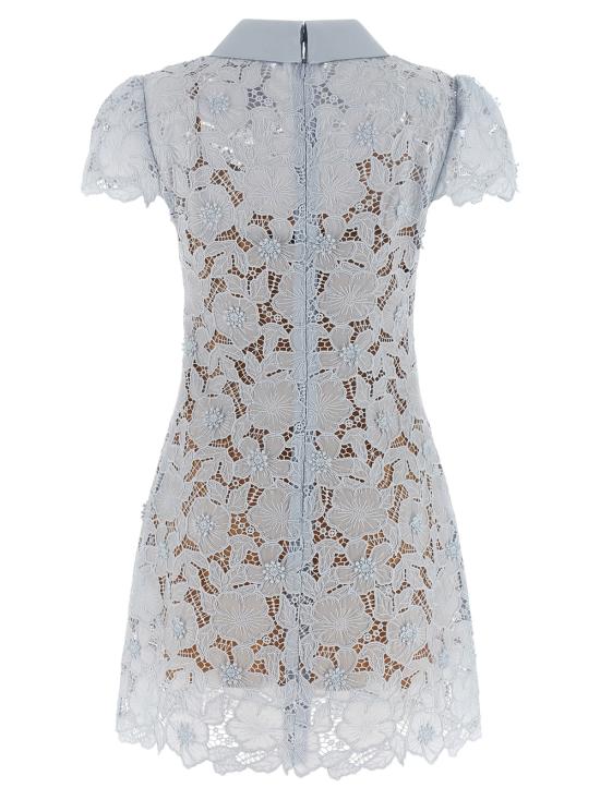  셀프 포트레이트 숏 원피스 기퓌르 레이스 미니 드레스 라이트 블루 - SELF PORTRAIT