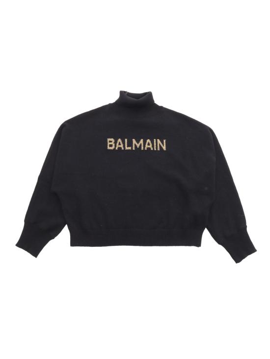  발망 블라우스 니트 탑 블랙 - BALMAIN