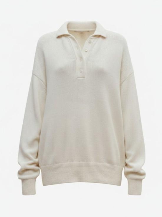  칼마이어 스웨터 체시 폴로 코튼 울