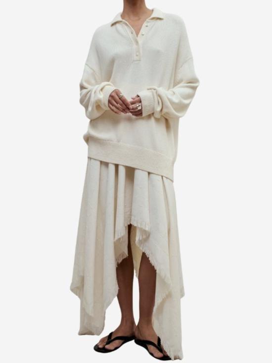  칼마이어 스웨터 체시 폴로 코튼 울 - KALLMEYER